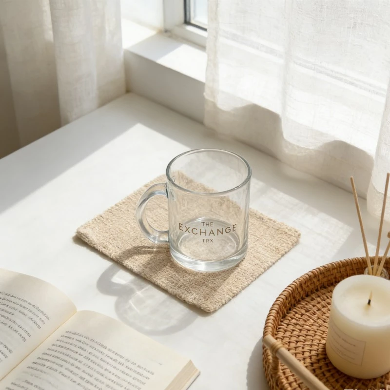 Minimalist Premium Glass Mugs With Handle