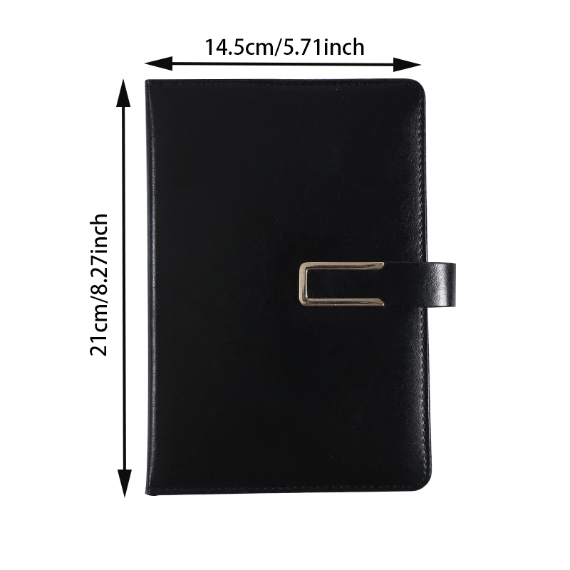 Prémiový notebook z PU kůže s pevnou vazbou